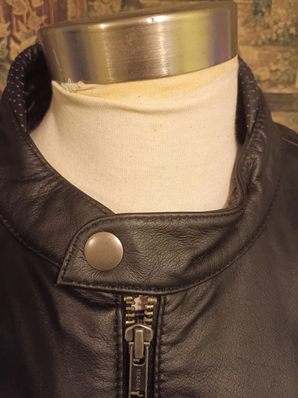 Guns And Roses Jacket Wilsons Leather Black Asymmetrical Zip Bomber Jacket